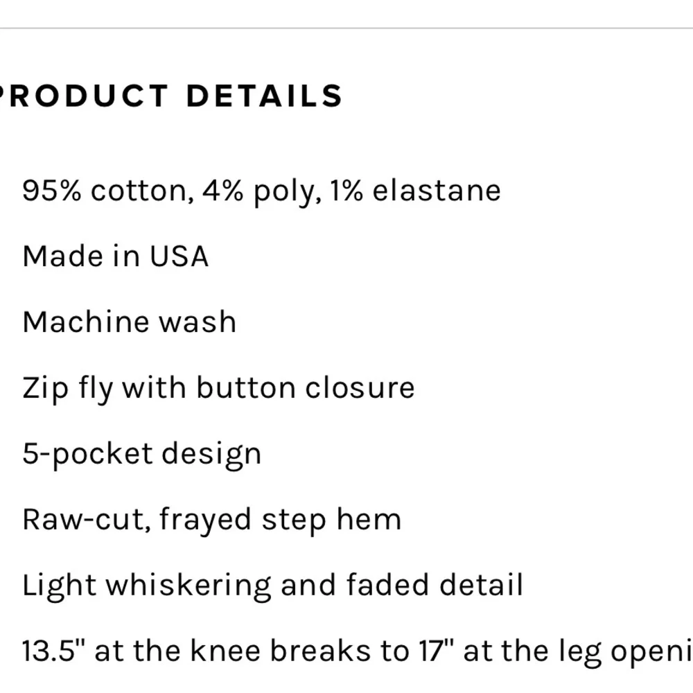 NWT MOTHER The Runaway Step Fray Kiss and Make Up size 34 - Picture 5 of 16